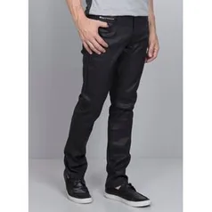 Calça Masculina Sarja   Skinny Resinada 48