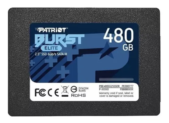 SSD Unidade sólida interna Patriot Burst PBE480GS25SSDR 480 GB