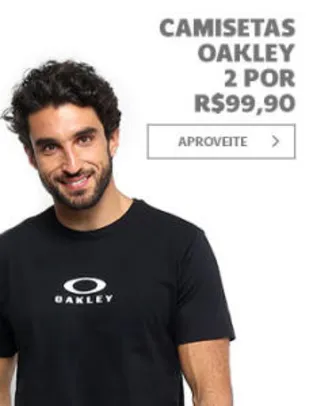 Camisetas Oakley 2 por R$99,90