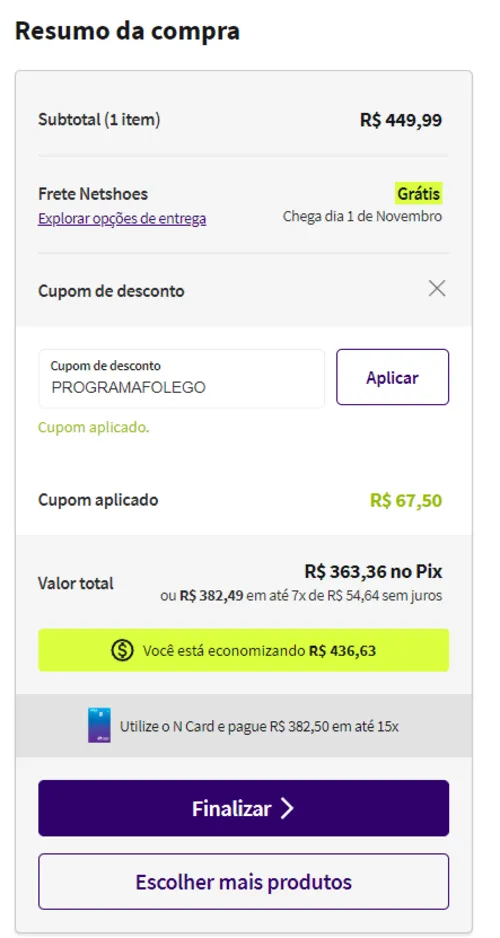 Imagem na descrição da promoção