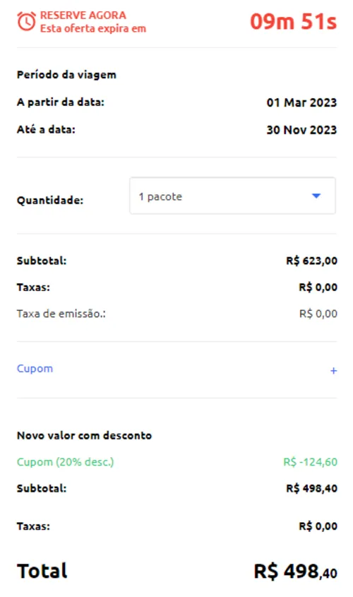 Imagem na descrição da promoção