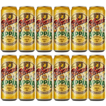 ( 5,60 unidade ) Cerveja Colorado Appia Lata 410ml Pack – 12 Un