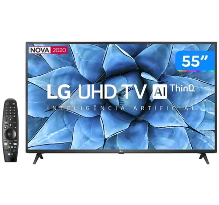 Smart TV UHD 4K LED IPS 55” LG 55UN7310PSC | R$2.699