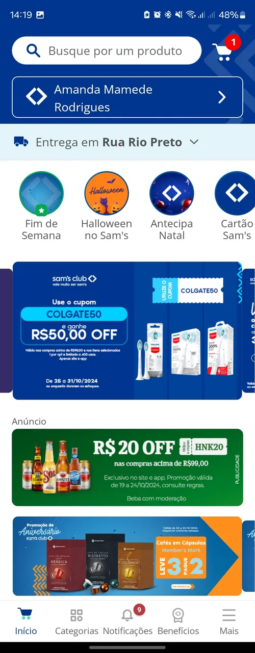 Imagem na descrição da promoção