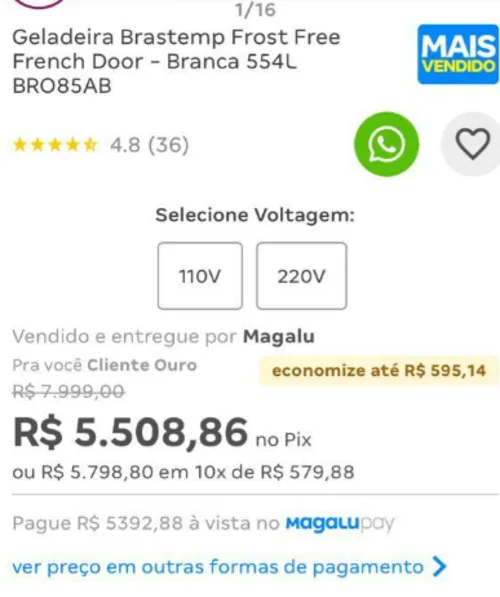 Imagem na descrição da promoção