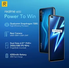 [ESTOQUE NO BRASIL] Realme 6 Pro 8gb Ram 128gb R$1491