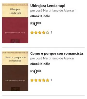 eBook grátis - Dois título de José Martiniano de Alencar