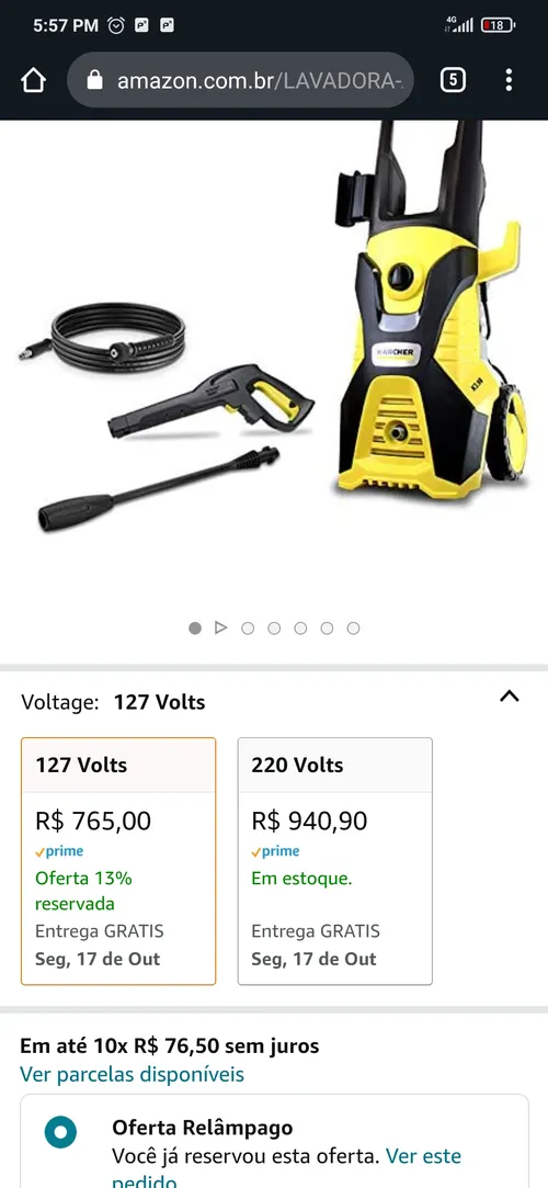 Imagem na descrição da promoção