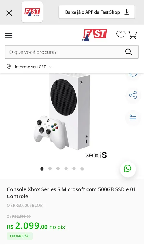 Imagem na descrição da promoção