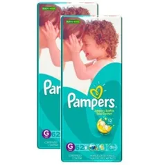 [Ricardo Eletro] 2 pacotes de Fraldas Pampers Total Confort (M,G ou XG) - R$94