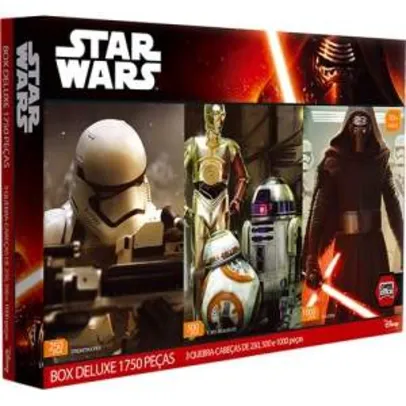 [Americanas]  Quebra Cabeça Star Wars Box Deluxe 1750 Peças - Toyster - R$ 76,49