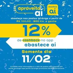 Abastece Aí 12% de cashback