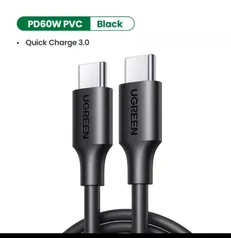 Cabo Ugreen Usb C - Usb C 0.5m PVC