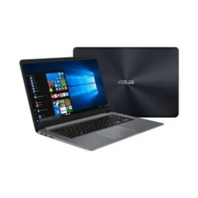 Notebook ASUS X510UR-BQ378T Intel Core I5, Windows 10 home, 4Gb Ram, Armazenamento 1000GB SATA, tela 15.6" Full HD Cinza