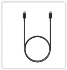 Cabo Conector Tipo USB-C Para USB-C - Preto - samsung