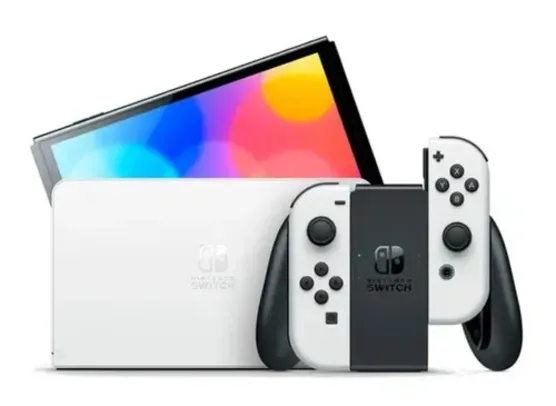 Console Nintendo Switch Oled com Joy-Con, Branco - HBGSKAAA2