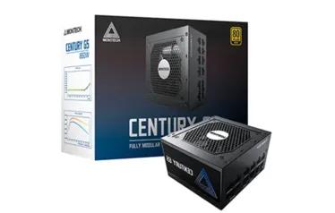 Fonte Montech Century G5 850W, 80 Plus Gold, PCIe 5.0, PFC Ativo, Full Modular, Black