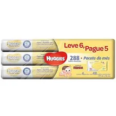 Lenços Umedecidos Huggies Pome, Pacote de 48 toalhas, 6 Pacotes | R$39