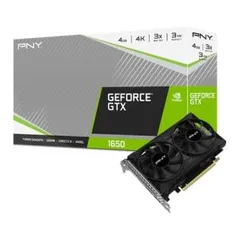 [AME 950,31] PLACA DE VIDEO PNY GEFORCE GTX 1650 4GB DDR6 128bit OC - R$971