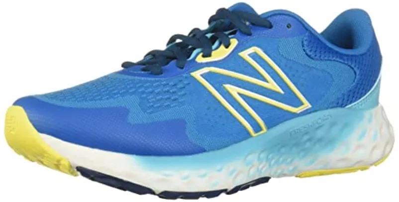 New Balance Fresh Foam X Evoz, Tênis Masculino, Azul/Amarelo, 42