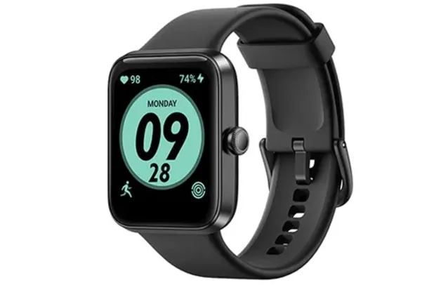 SmartWatch SuperFrame Smart 600, 1.69", Bluetooth, SpO2, Monitoramento de Frequência Cardíaca, Music Control, Black, SW-600-P