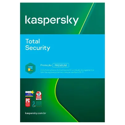 Kaspersky Total Security 1 dispositivo 1 ano  Digital para Download