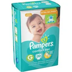 [cartão Americanas] Fralda pampers Comfort sec G 20unidades  | R$13