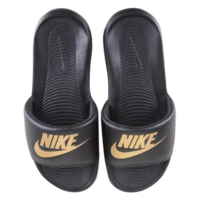 Chinelo Slide Nike Victory Masculino - Preto+Dourado | R$80