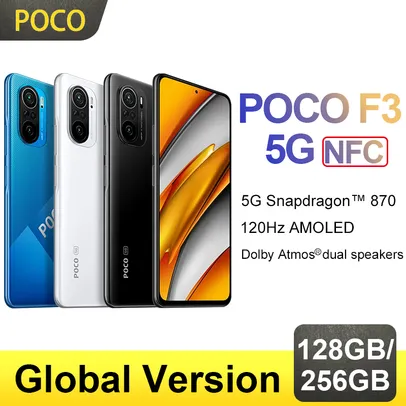 Smartphone POCO F3 5G Snapdragon 870 - Versão Global