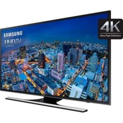 [sou barato] Smart TV LED 60" Samsung UN60JU6500GXZD Ultra HD 4K com Conversor Digital 4 HDMI 3 USB Wi-Fi Integrado 240Hz CMR