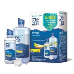 RENU FRESH PLUS 355ML + 120 ML KIT  + ESTOJO PARA LENTES