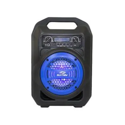 [Prime] Caixa de Som Bluetooth, SUMAY, Gallon Music 5149, Azul R$ 119