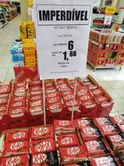 6 Unidades de Kit Kat  por R$1,66 cada [Loja Física Valinhos]