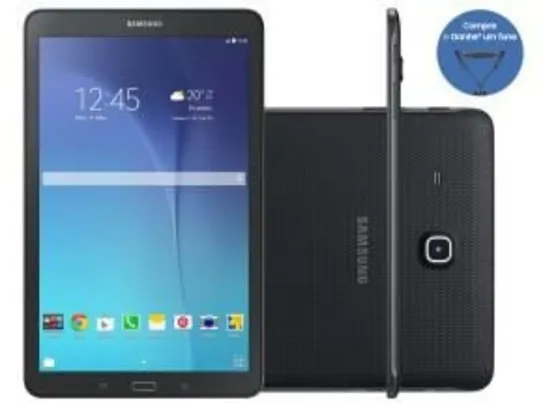 Tablet Samsung Galaxy Tab E 8GB 9,6" Wi-Fi - Android 4.4 Proc. Quad Core Câm. 5MP + Frontal