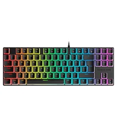 Teclado Mecânico Gamer Force One Keyboard Avro Pro, RGB, Switch Outemu Red, USB, Preto