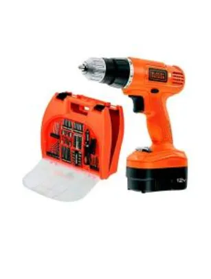 Parafusadeira e Furadeira GC1200M 3/8 Pol - a Bateria 12V com Maleta e 102 Acessórios - R$249,90