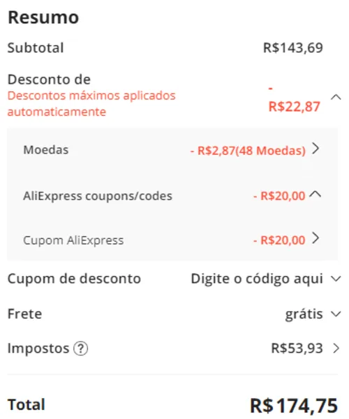 Imagem na descrição da promoção