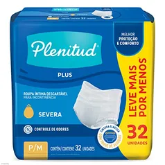 Plenitud Protect Plus - Roupa Íntima para Incontinência, P/M, 32 unidades