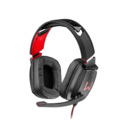 Headset Gamer Warrior Kaden, RGB, Drivers 50mm, Preto/Vermelho - PH301