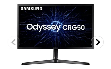 Monitor Curvo Samsung Odyssey 24", Painel VA, FullHD, 144Hz, Freesync