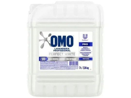 SABÃO LIQUIDO CONCENTRADO LAVAND PROF OMO PERFECT WHITE PRO GALÃO 7L