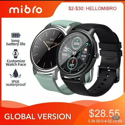 [Primeira compra] Mibro Air Smartwatch | R$116