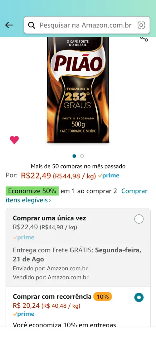 Imagem na descrição da promoção