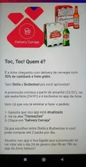 [Usuários Selecionados] 50% cashback em cervejas