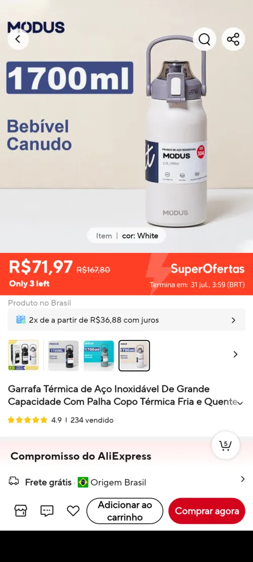 Imagem na descrição da promoção