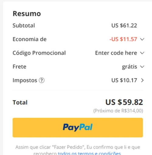 Imagem na descrição da promoção