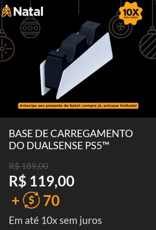 Imagem na descrição da promoção