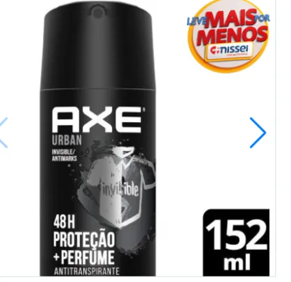 Desodorante Antitranspirante Axe Urban Aerosol Masculino 152ml | (A partir de 2 un) 