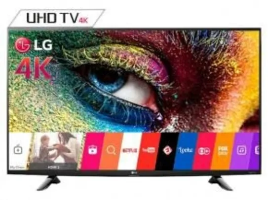 Smart TV LED 43" 4K LG 43UH6100 Ultra HD - Conversor Integrado 3 HDMI 1 USB Wi-Fi - R$1.999
