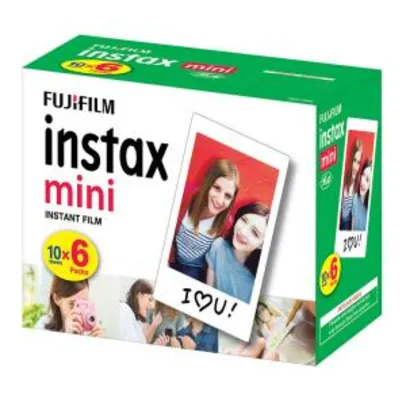 [Prime] Filme Instax Mini com 60 Fotos, Fujifilm R$ 133